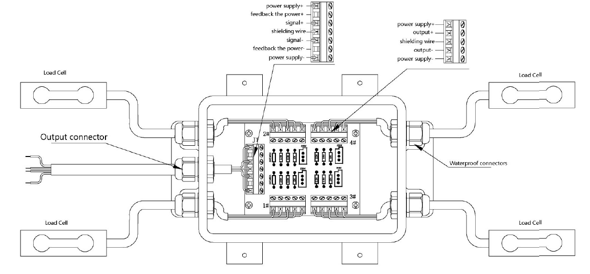 Load Cell Junction Box Schematic